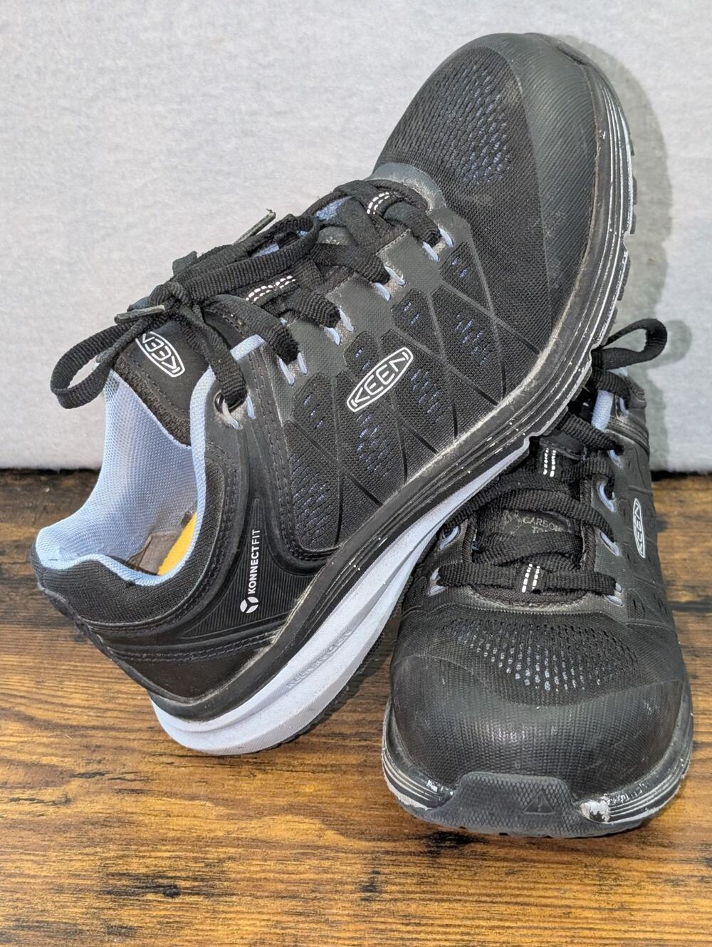 Keen Utility Womens 8.5 M Vista Low Work Shoes Black Leather Composite Toe